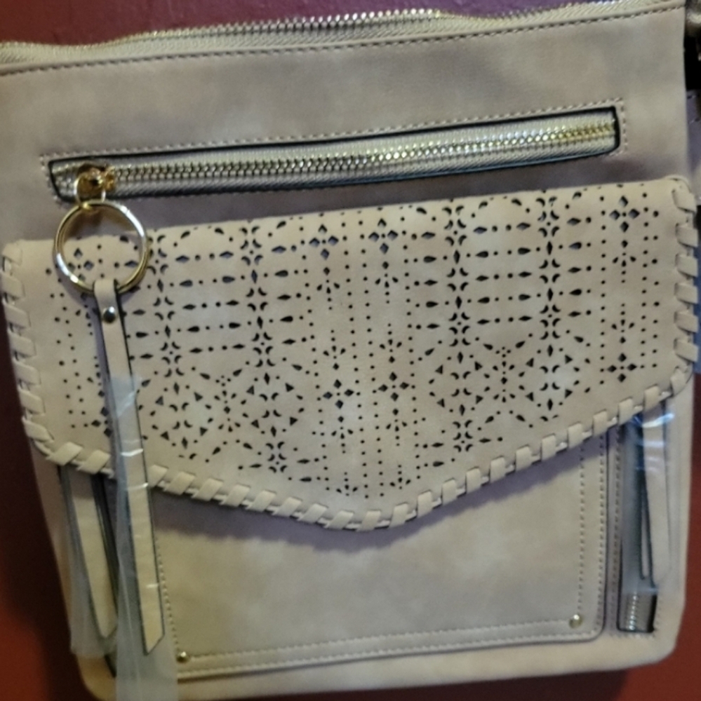 NYC Natural Style Over The Shoulder Handbag - Picture 3 of 13